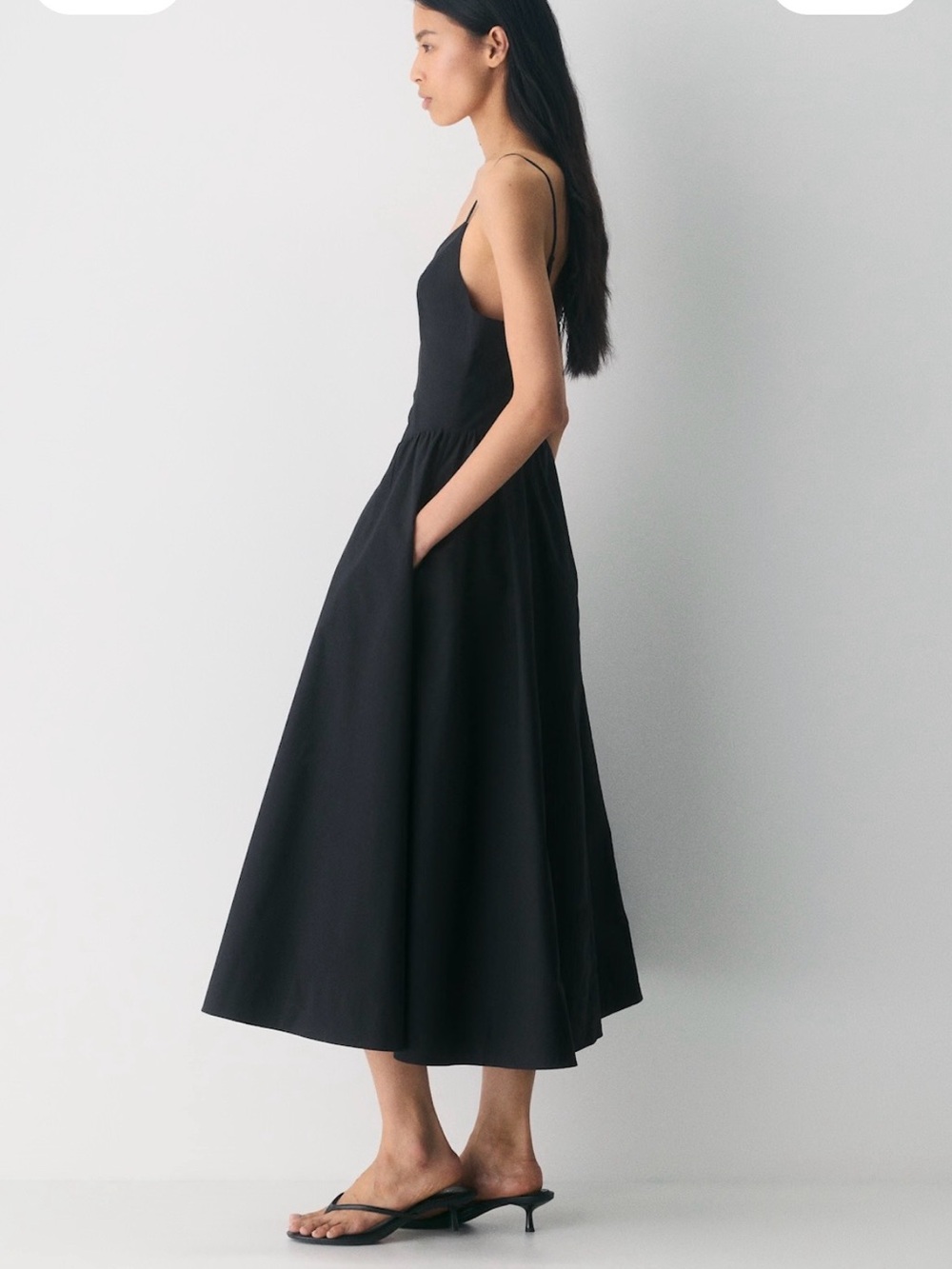 Wilfred Black Technique Poplin Dress - Picture 3 of 4